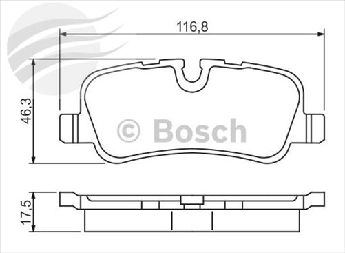 Bosch REAR BRAKE PADS LRG DISCOVERY IV BP1059