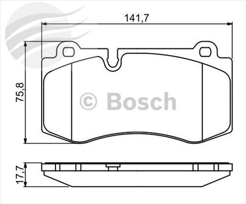 Bosch FRONT BRAKE PADS MERCEDES-BENZ S-KLASSE 221 BP1078