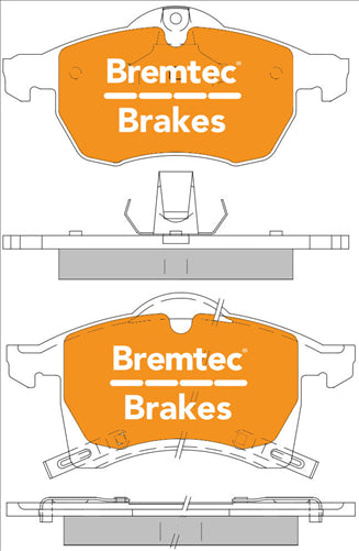 PRO-LINE BRAKE PADS SET HOLDEN ASTRA TS (ABS) 1998- BT1018PRO