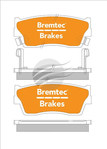 TRADE-LINE BRAKE PADS SET SUZUKI VITARA 1.6 1988-91 BT101TS