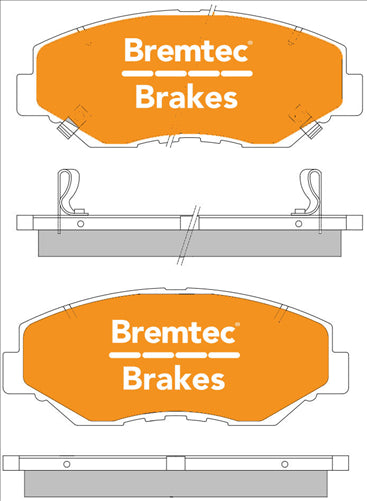 PRO-LINE BRAKE PADS SET HONDA CRV 2.3 4WD 2002- BT1071PRO