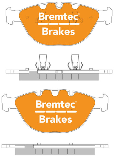 PRO-LINE BRAKE PADS SET BMW X5 (E70) 4.8i (365mm Disc) BT1074PRO