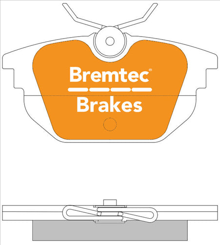 BREMTEC EURO-LINE BRAKE PADS SET ALFA GTV (916) 2.0JTS, 2.0TS BT1152ELC