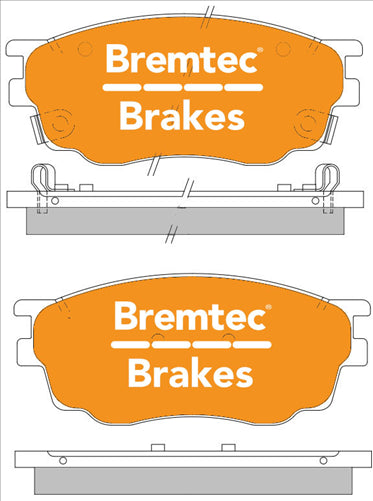 PRO-LINE BRAKE PADS SET MAZDA 6 2.3 2002- BT1242PRO