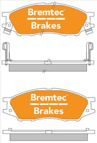 PRO-LINE BRAKE PADS SET NISSAN PULSAR N16 2000- BT1250PRO