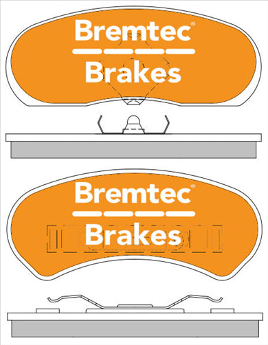 TRADE-LINE BRAKE PADS SET FORD FALCON XE-XF (PBR) BT1259TS