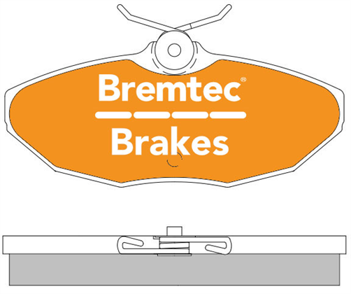 BREMTEC EURO-LINE BRAKE PADS SET JAGUAR STYPE V6 V8 VIN M45254- BT1357ELC
