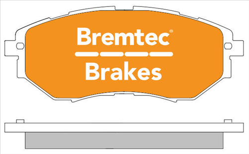 BREMTEC PRO-LINE BRAKE PADS SET SUBARU TRIBECA 2005- BT1633PRO