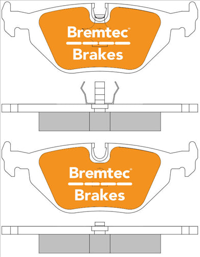 TRADE-LINE BRAKE PADS SET BMW 3 SERIES (E36) 1991-01 BT1730TS