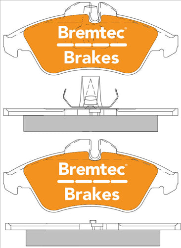 PRO-LINE BRAKE PADS SET MERCEDES SPRINTER (903) 308CDI BT1743PRO