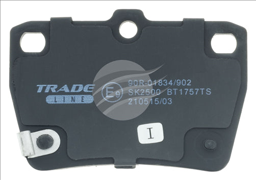 BREMTEC TRADE-LINE BRAKE PADS SET TOYOTA RAV4 II 2.0 VVTi 2000- BT1757TS
