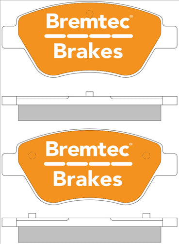 TRADELINE BRAKE PAD SET FRONT PROTON PERSONA 1.6 2008- BT1765TS