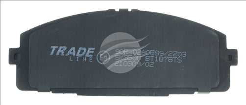 TRADE-LINE BRAKE PAD FRONT SET HIACE. REGIUS. FOTON VIEW BT1878TS