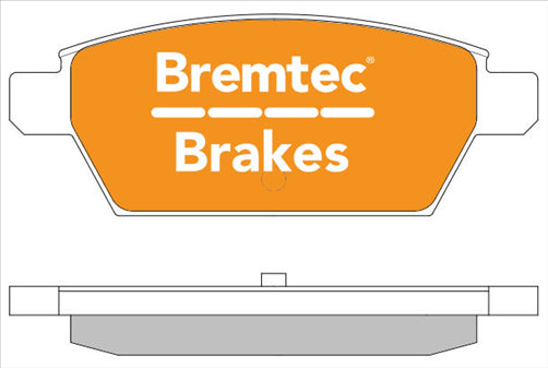 TRADELINE REAR BRAKE PAD SET REAR MAZDA 6 2.3 MPS GG 2005-11 BT1896TS