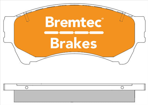 PRO-LINE BRAKE PADS SET MAZDA 6 GH 2007- BT1897PRO