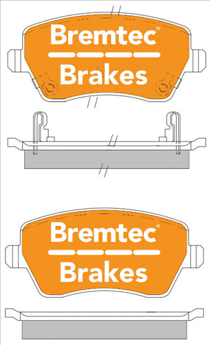 TRADE-LINE BRAKE PAD FRONT SET SWIFT MICRA KANGOO CLIO BT1904TS