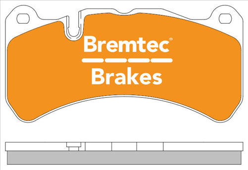 PRO-LINE BRAKE PADS SET MERCEDES CLK 209 63 AMG BREMBO BT1914PRO