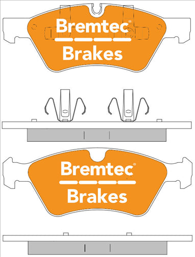 EURO-LINE HD FRONT BRAKE PADS SET MERCEDES ML320 (W164) 3.0d V6 BT1915ELH