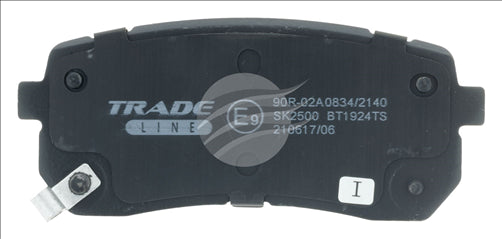 TRADE-LINE BRAKE PAD REAR SET iLOAD iMAX KIA GRAND CARNIVAL BT1924TS
