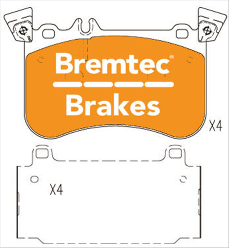 BREMTEC EVOLVE PERFORMANCE CERAMIC+ MERCEDES (W176) A45 AMG 2013- BT19712EV550