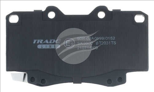 TRADE-LINE BRAKE PAD FRONT SET TOYOTA HILUX GGN25, KUN26 4X4 BT2031TS