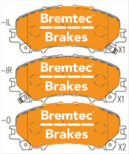 BREMTEC PRO-LINE BRAKE PADS SET INFINITY Q50 2.2D 2014- BT21150PRO
