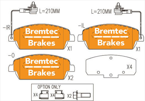 BREMTEC PRO-SERIES ECE R90 HD MAHINDRA XUV500 2.2TDi 2012- BT21160PRO
