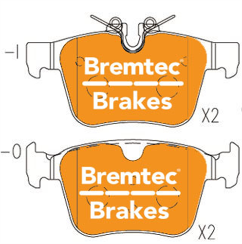 BREMTEC PRO-LINE HD CERAMIC+ ZERO DUST VLVO XC90 D5 2.0L 2015- REAR BT22200PRO