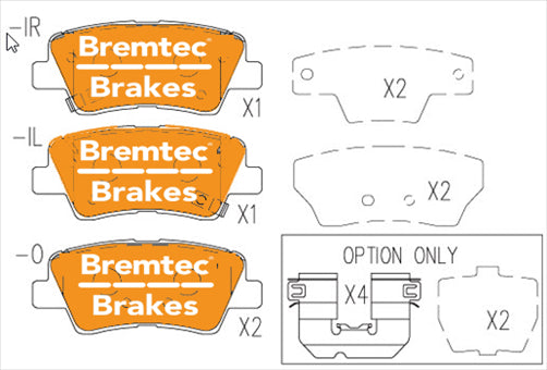 BREMTEC TRADE-LINE CERAMIC + BRAKE PAD BT23230TS