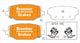 BREMTEC TRADELINE BRAKE PAD SET REAR CHRYSLER GRAND VOYAGER V RT BT3005TS