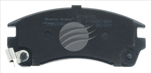 TRADELINE BRAKE PAD SET FRONT NISSAN PULSAR N14 1.6 1991-95 BT387TS
