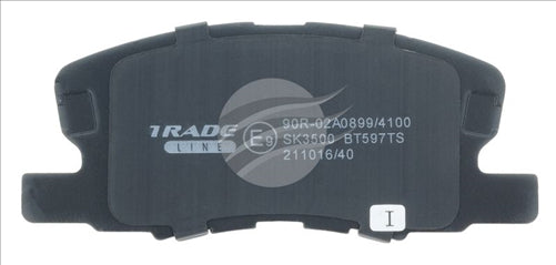 TRADE-LINE BRAKE PAD FRONT SET MITSUBISHI COLT 2002 - BT597TS