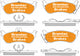 BREMTEC PRO-LINE BRAKE PADS SET MERCEDES-BENZ ML320 (W163) BT605PRO