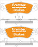 BREMTEC PRO-LINE BRAKE PADS SET HOLDEN JACKAROO 1987-92 4WD BT627PRO
