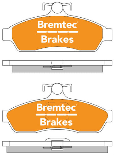 TRADE-LINE BRAKE PADS SET NISSAN SKYLINE GX, GXE, R31 BT887TS