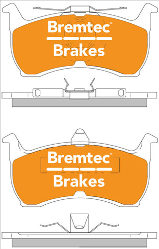 TRADE-LINE BRAKE PAD REAR SET FALCON EA - ED FAIRLANE NA NC BT890TS