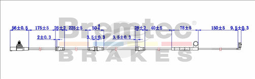 BREMTEC EUROLINE BRAKE WEAR SENSOR BTS60