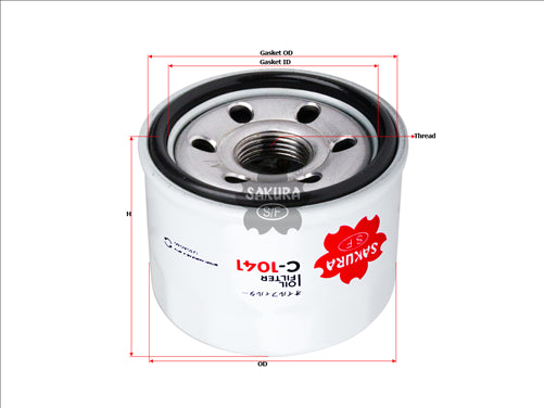 Sakura OIL FILTER FITS WCO158 57040 C-1041