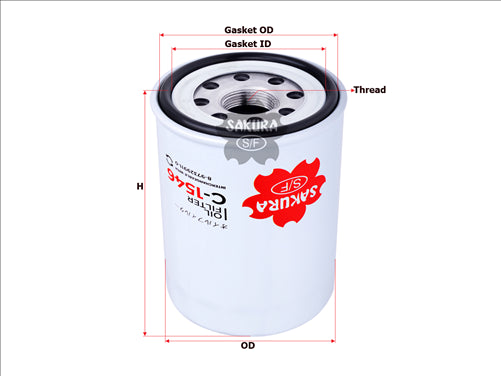 Sakura OIL FILTER FITS Z701 WCO137 C-1546