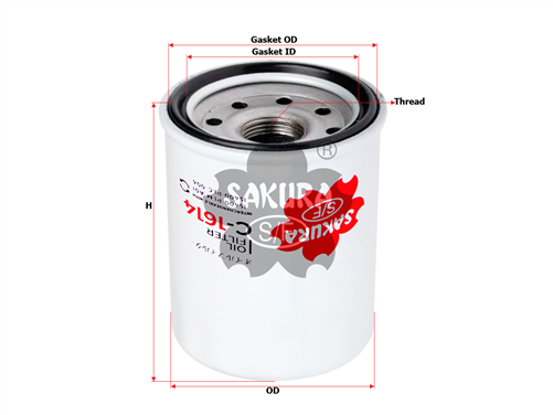 Sakura OIL FILTER FITS Z547 (was C-1614) C-1821