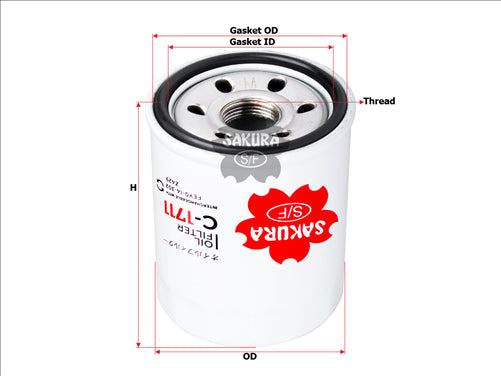 Sakura OIL FILTER FITS Z429 WZ429 C-1711
