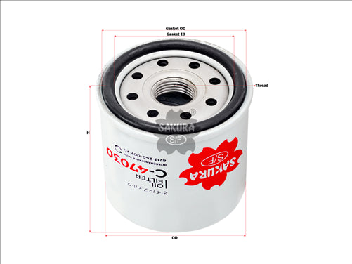 Sakura OIL FILTER FITS WCO242NM 90915-10009 C-47030