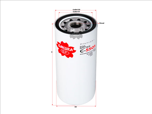 Sakura OIL FILTER FITS Z211 Z211 C-5501