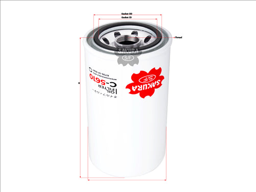 Sakura OIL FILTER FITS LF3934 SFO5141 C-5610