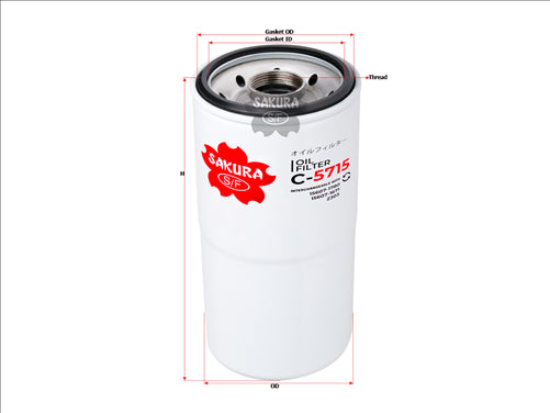 Sakura OIL FILTER FITS P551670 3310169 C-5701-2 C-5715