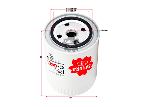 Sakura OIL FILTER FITS LF3402 C-6601