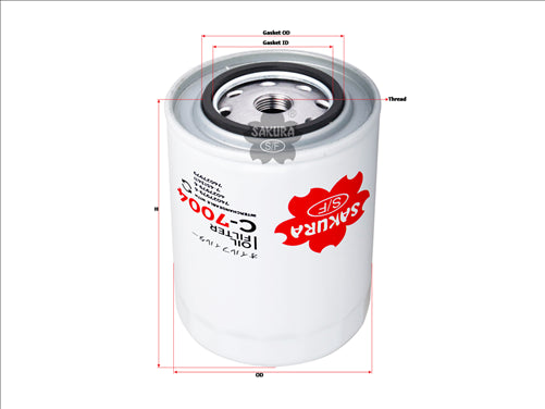 Sakura OIL FILTER FITS P553411 1907567 C-7004