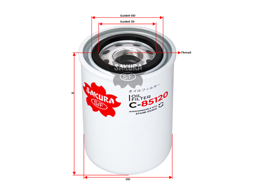 Sakura OIL FILTER 3743805300 C-85120