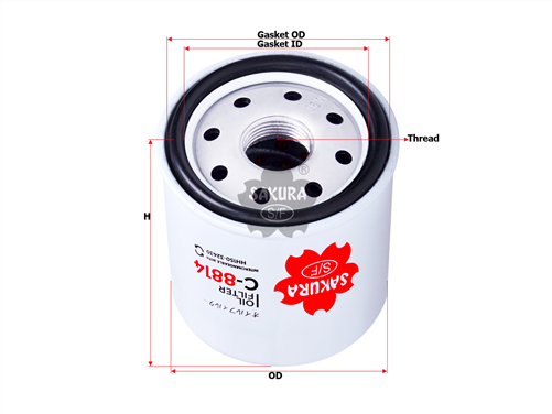 Sakura OIL FILTER 1585399170 C-8814