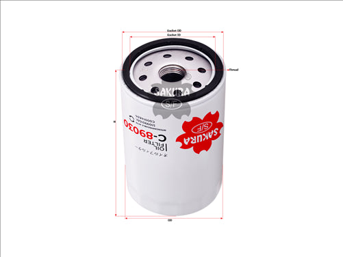 Sakura OIL FILTER FITS WCO220 C001463 WB178 JX0710 JX0710J C-89030